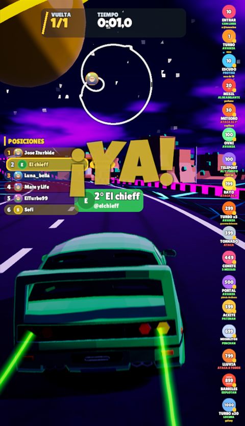 Battle Race en un live de TikTok